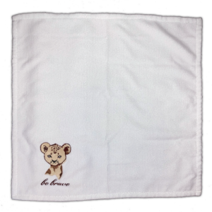 Burb cloth with custom embroidery