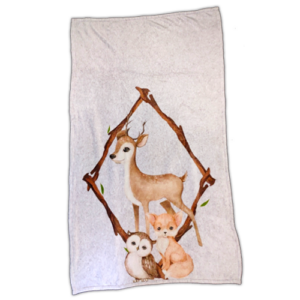 Crib / Camping cot blanket custom print